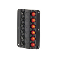 Marine 6 Way Switch Panel and Circuit Breaker