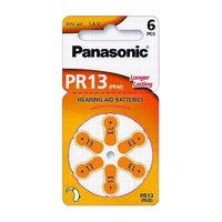 Panasonic PR48 Zinc Air Hearing Aid Battery (6 Pack) - Carton Lots