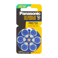 Panasonic PR44 Zinc Air Hearing Aid Battery (6 Pack) - Carton Lots