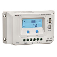 Projecta Automatic 12v-24v 20a 4 Stage Solar Charge Controller with LVD