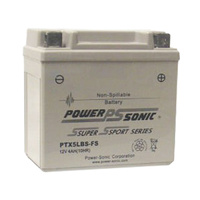 Power Sonic PTX5LBS-FS 12v 60ccA 4ahr Activated AGM Motorbike Battery