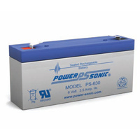 Power Sonic 6v 3.5ahr Sealed AGM Battery (V2)