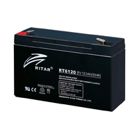 Ritar 6v 12ahr AGM Lead Acid Battery
