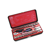 SP Tools 32 Piece 3/8 Drive Metric and SAE Quality Socket Set
