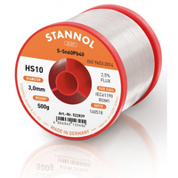 Stannol 60/40 HS10 Solderwire 3.0mm 500gm