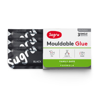 Amazing Sugru Mouldable Glue - Family Safe 3 x 5g Black