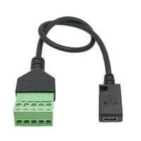 USB Mini-A Female Patch Lead with Removable Screw Terminals