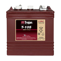 Trojan 6v 225ahr Flooded Deep Cycle Lead Acid Battery (T-105)