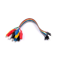 Small Alligator to Pin Multi Colour Jumper Leads
