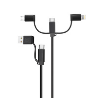 4 in 1 USB Charge Cable Inc USB (Inc USB A, B, C and Lightning)