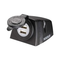 Heavy Duty Surface Mount Dual USB Socket