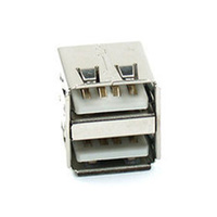 USB A Double Female Panel Socket