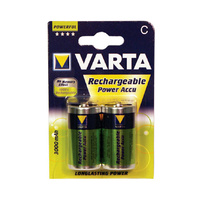 Varta AccuPlus C Size Rechargeable 3000mah Ni-Mh (2 Pack)