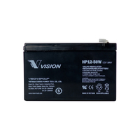 Vision 12v 9ahr 50w High Discharge AGM Sealed Lead Acid Battery