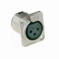 Amphenol XLR / Canon 3 Pin Chassis Mount Female Connector