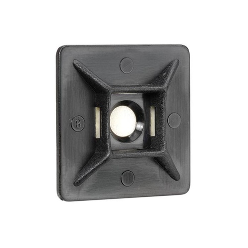 Cable Tie Mounts 28mm Black UV Weather Resistant (25 pk)