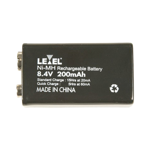 9v Type (8.4V) 200mAh NiMH Rechargeable Battery