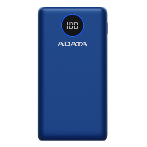 Adata 20,000mah Power Bank with LCD, QC3 and PD3 (Blue)