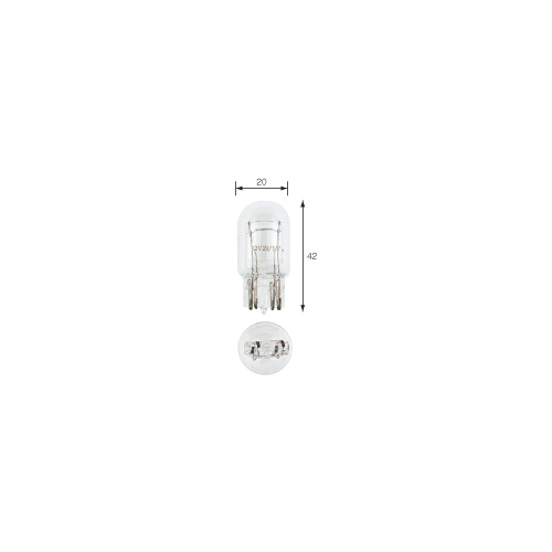Wedge Bulb Clear 12v 5w Small