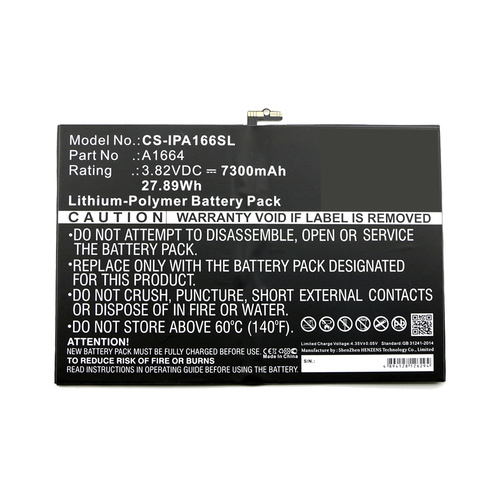 Apple iPad Pro 9.7 Aftermarket Compatible Battery