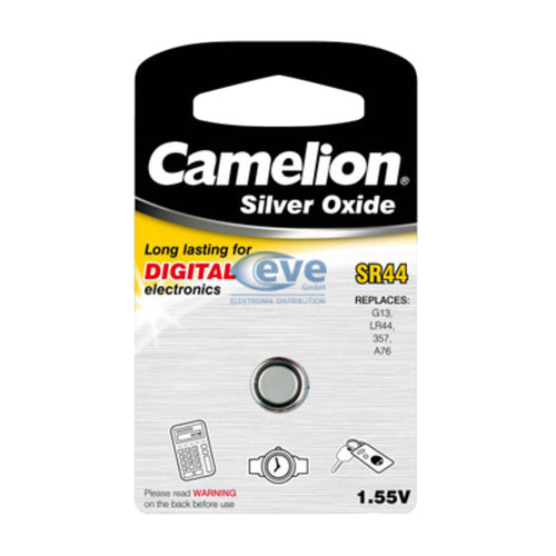 Camelion SR-44 Silver Oxide Button Cell Battery