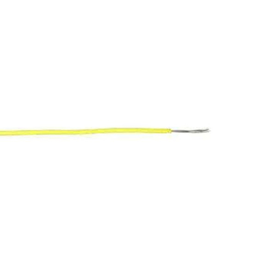 Light Duty Flexible 25AWG Yellow Hook Up Wire (100m)