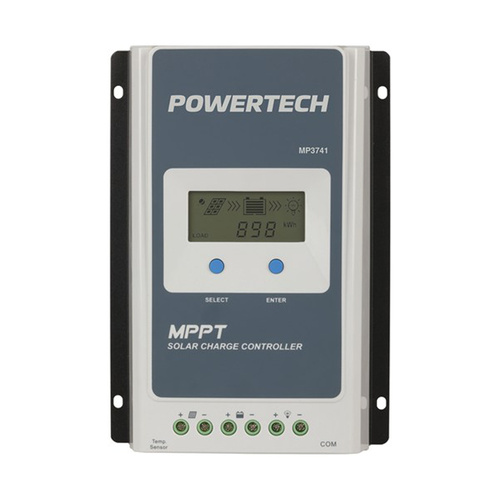 Powertech 20a MPPT Lithium and SLA Solar Charge Controller