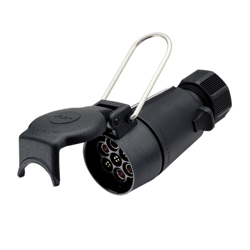 Trailer Large 7 Pin Plastic Female In-Line Coupling Socket