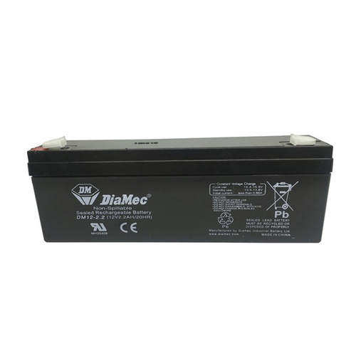 DiaMec 12v 2.2ahr AGM Lead Acid Battery