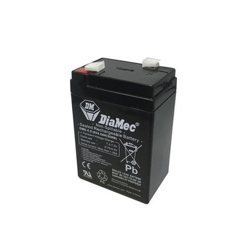 DiaMec 6v 4.5ahr AGM Lead Acid Battery