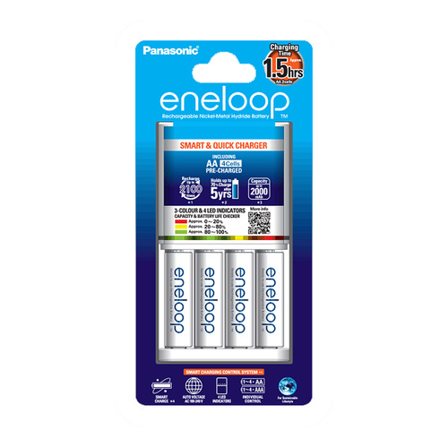 Sanyo Eneloop AA and AAA 3hr Fast Charger Combo