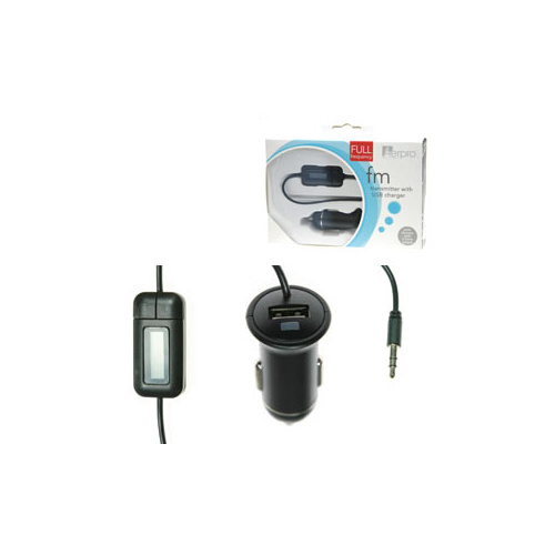 Aerpro Full Frequency FM Transmitter and USB Charger