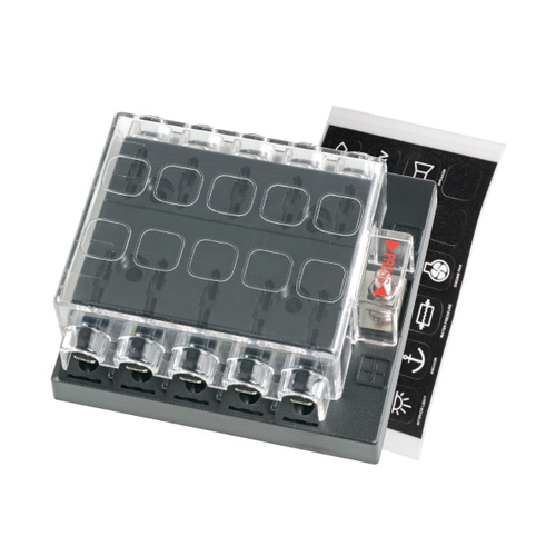10 Way Standard ATS Blade Fuse Type Circuit Breaker with Cover
