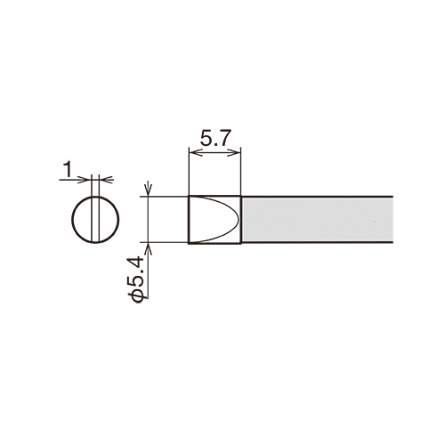 Goot 5.4mm Chisel Tip for RX-802AS Station