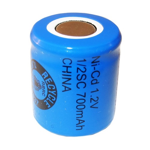 Industrial Standard Cylindrical Cell NiCD 1/2C 1.2v 700mah