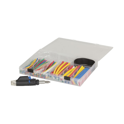 161 Piece Heatshrink Pack with Gas Heat Blower