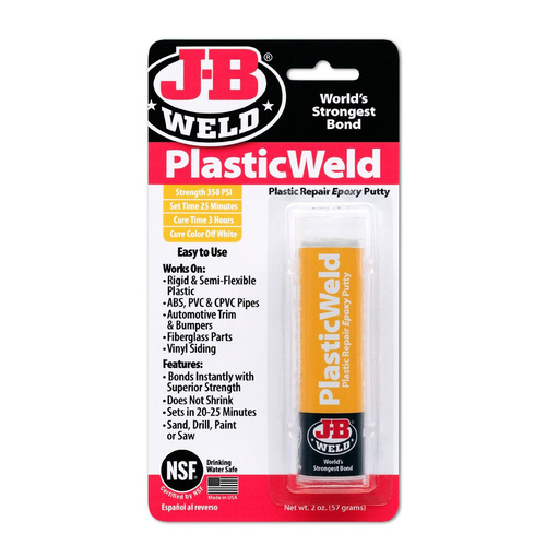 J-B Weld PlasticWeld Epoxy Putty Stick for Plastics