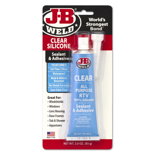 J-B Weld Clear All Purpose RTV Silicon 85g