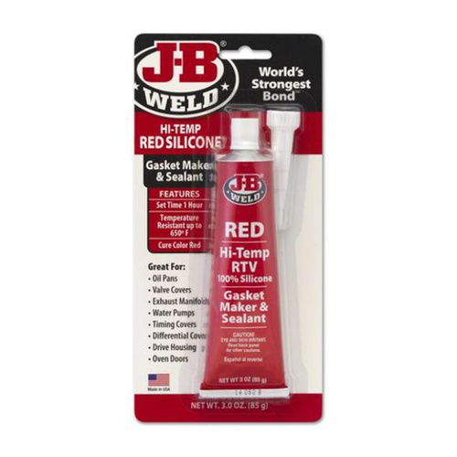 J-B Weld Hi-Temp Red Silicone Sealant 85g