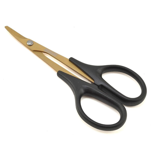 Titanium Nitride Lexan Curved Hobby Scissors