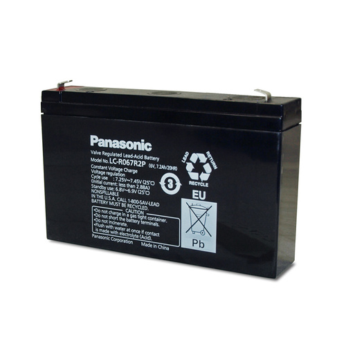 Panasonic 6v 7.2ahr Sealed Lead Acid Battery