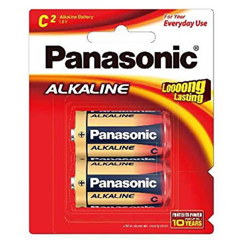 Panasonic C Size Alkaline Battery (2 Pack)