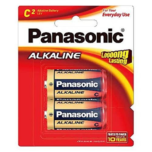 Panasonic C Size Alkaline Battery (2 Pack)