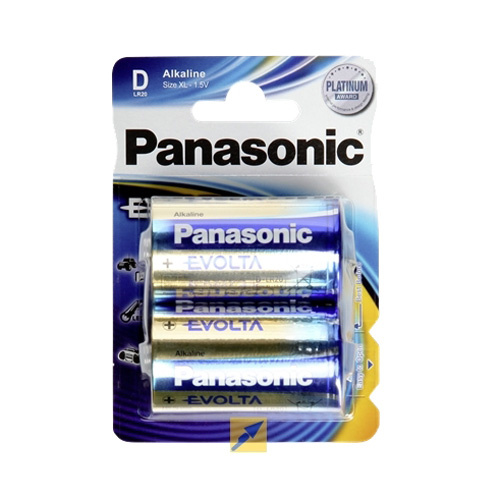 Panasonic Evolta Alkaline D Battery (2 Pack)