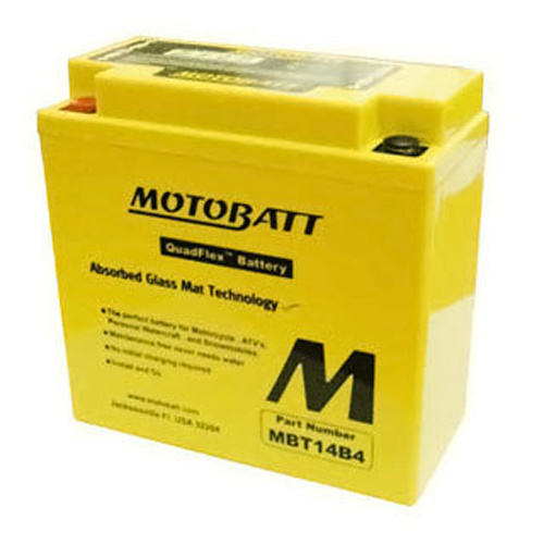 MotoBatt MBT14B4 12v 175ccA Maintenance Free Battery