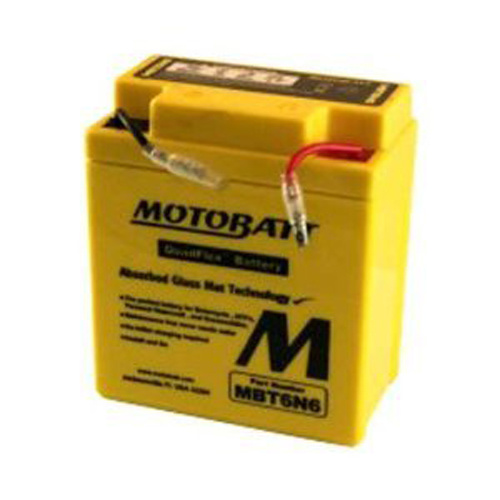 MotoBatt MBT6N6 6v Maintenance Free Battery