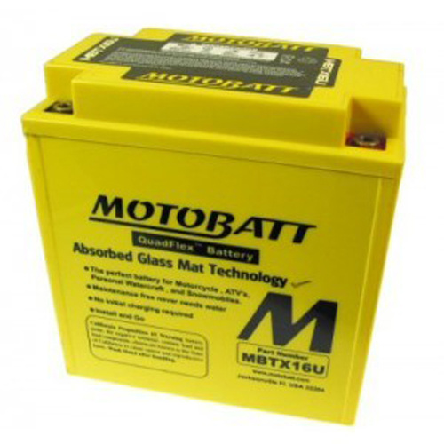 MotoBatt MBTX16U Quadflex 12v 250ccA Maintenance Free Battery