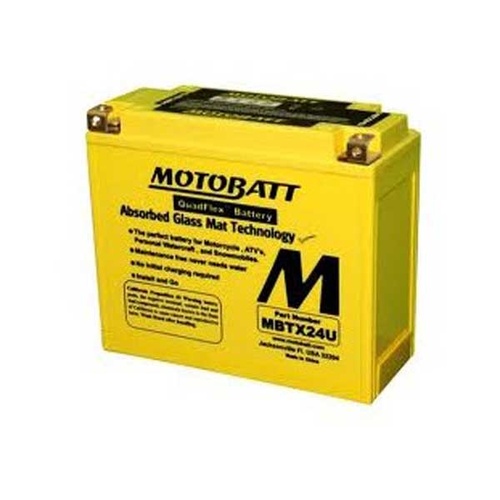 MotoBatt MBTX24U Quadflex 12v 285ccA Maintenance Free Battery