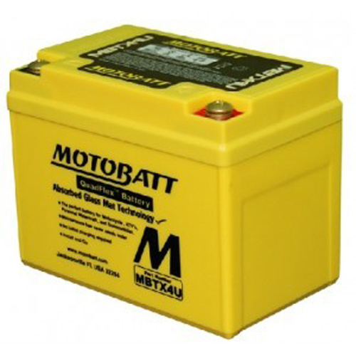 MotoBatt MBTX4U 12v 70ccA Maintenance Free Battery