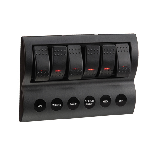 Switch Panel - 6 Way LED Fuse Protected